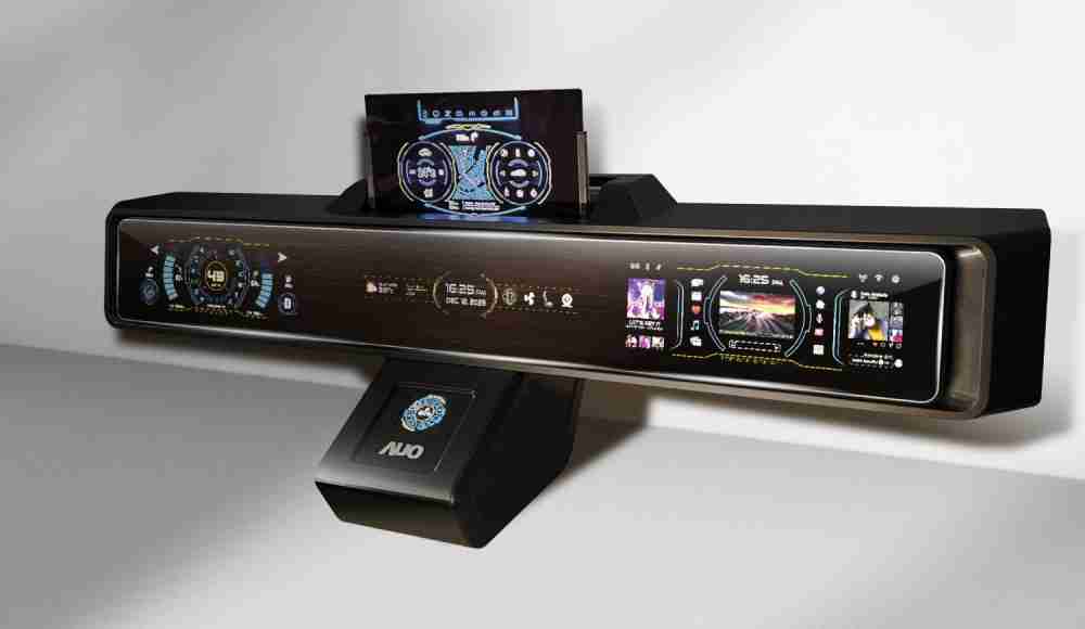 28国际Micro LED沉浸式车舱显示方案结合 可卷式、、、可伸缩的Micro LED应用并可呈现不同的质感纹路，，，，展现人性化设计