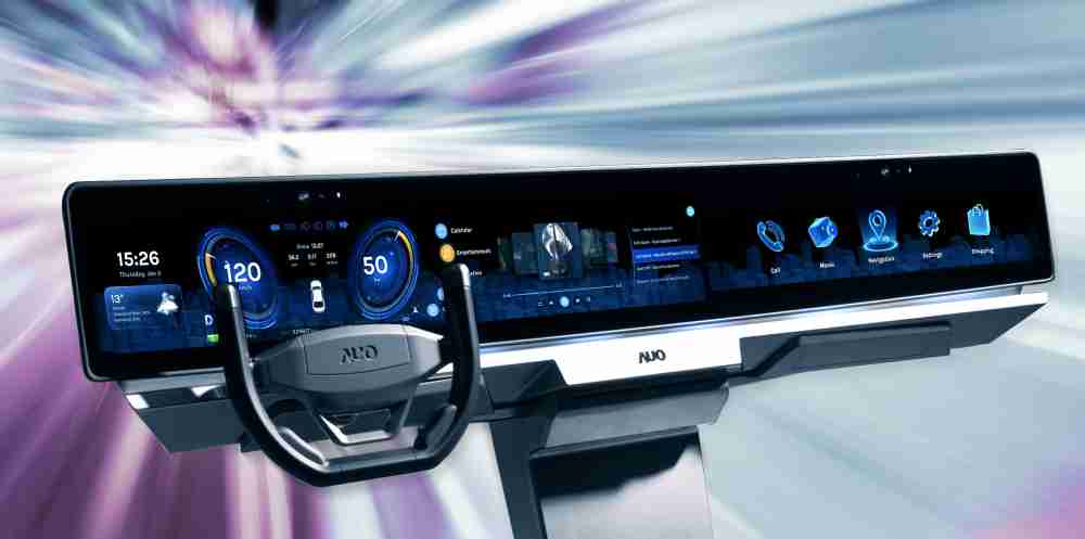 28国际开拓前瞻显示技术创新应用，，，，结合优异整合设计能力，，，开发智能车载FIDM Plus一体化显示方案，，，让驾驶操作与车内娱乐体验再进化