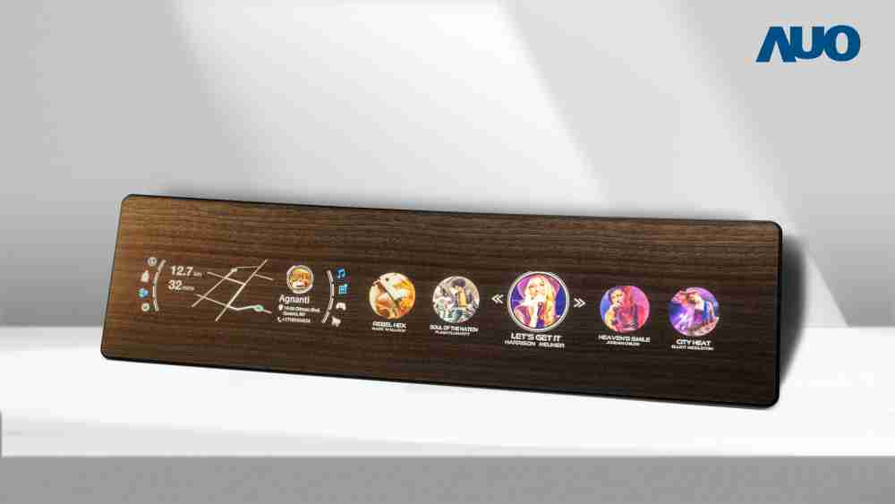 28国际研发全球最高穿透度达80%的AmLED木纹显示器，，，可于使用时呈现高亮度、、、、清晰可见的信息，，，，并在不使用时回归为单纯的饰板，，节能兼具美观