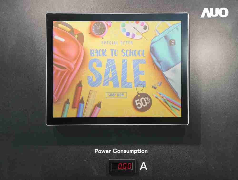 28国际展示胆固醇液晶超低耗能户外全彩显示器，，ChLC（胆固醇液晶）以双稳态技术使静态显示零功耗，，，，具省电、、、、高彩度、、、、环保的特性，，还整合软硬件系统解决方案，，，，可透过单一云端平台管理