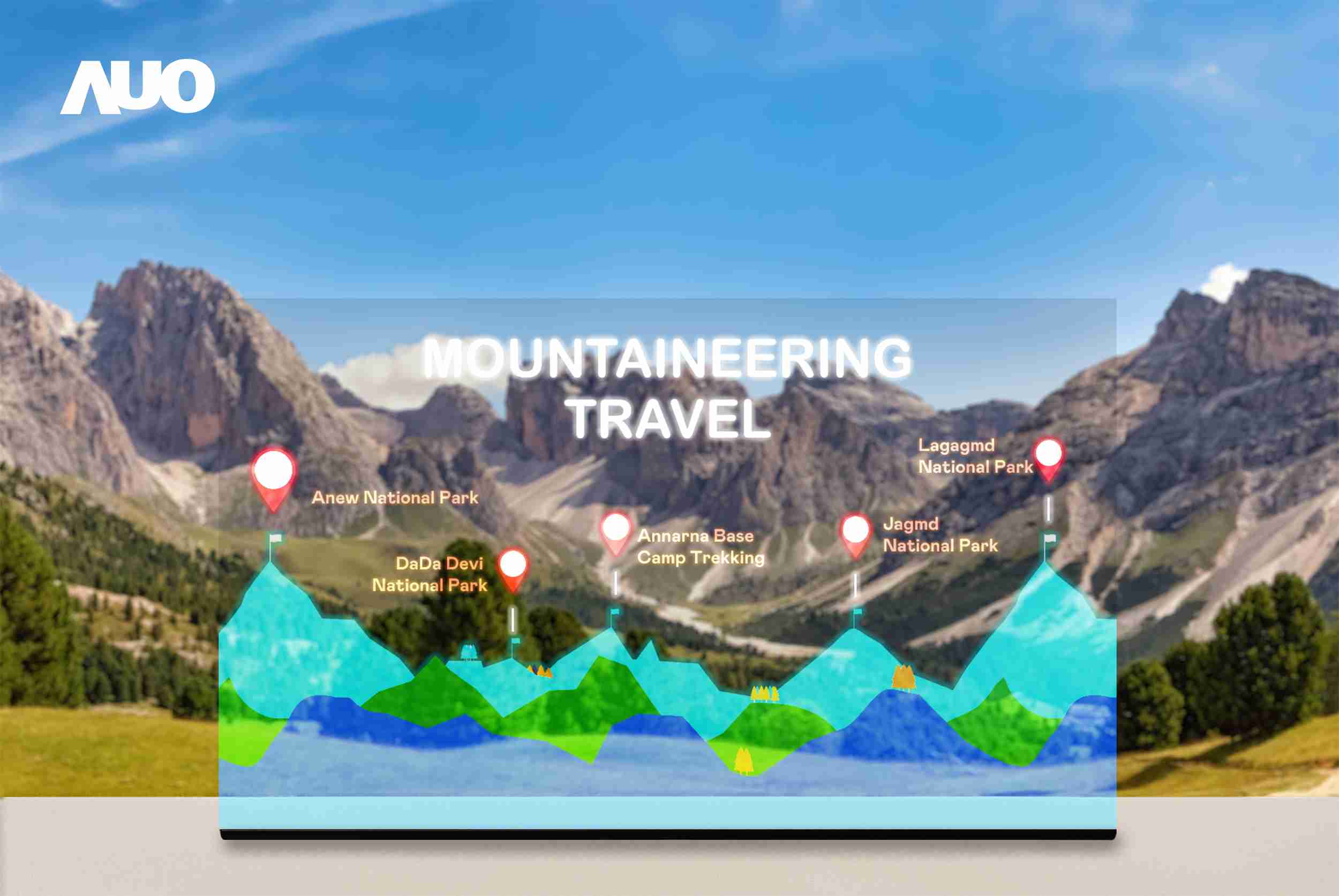 28国际展示全球单片尺寸最大(*)42吋透明Micro LED显示器拼接而成的〝64吋透明Micro LED显示器〞，，，具备高透明度、、、、1,000 nits高亮度、、广色域、、、、采用三边无边框的无缝拼接等多重特色，，，，呈现超高清、、、细腻画质而不遮挡后方视觉，，满足层峰需求，，，可广泛运用于零售、、、艺术展览或商业空间等场域